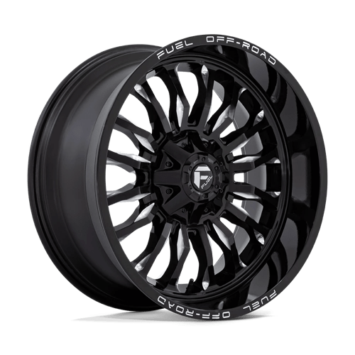22x10 Fuel Off-Road D795 Arc Gloss Black Milled 6x135 ET-18 CB106.1 Wheel Rim