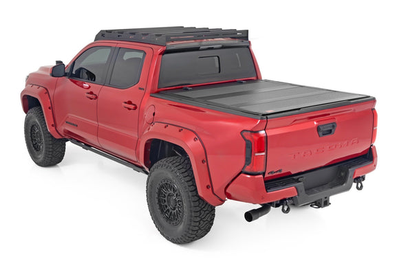 Rough Country Hard Tri-Fold Bed Cover 5' For Toyota Tacoma 2WD 4WD 2024