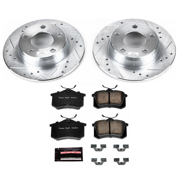 PowerStop Z23 Daily Driver Carbon-Fiber Ceramic Brake Pad and Drilled & Slotted
