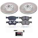 PowerStop Semi-Coated Rotor and Low-Dust Ceramic Brake Pad Kit