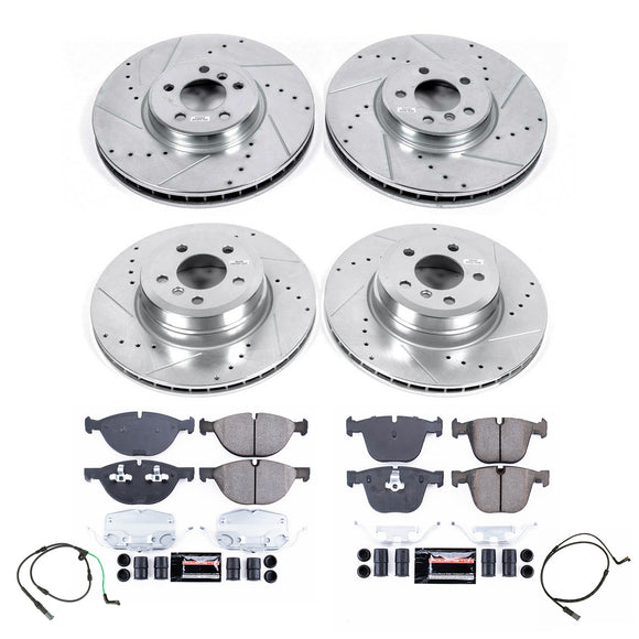PowerStop Z23 Daily Driver Carbon-Fiber Ceramic Brake Pad and Drilled & Slotted