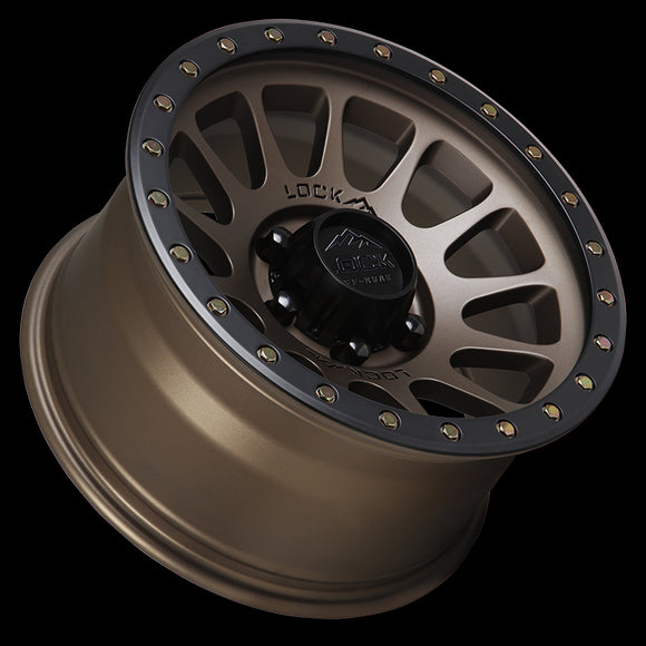 20x10 Lock Off-Road Yosemite Bronze Black Ring 6x139.7 6x5.5 ET-18 Wheel