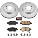 PowerStop Genuine Geomet Coated Rotor and Low-Dust Ceramic Brake Pad Kit