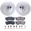 PowerStop Genuine Geomet Coated Rotor and Low-Dust Ceramic Brake Pad Kit