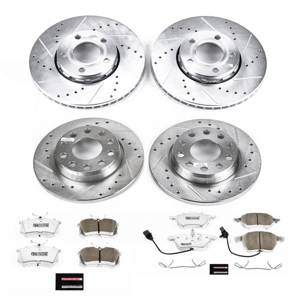 PowerStop Z26 Street Performance Ceramic Brake Pad and Drilled & Slotted Rotor K