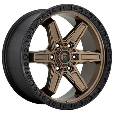 17X9 Fuel D699 KICKER Matte Bronze Black Bead Ring 5X127 ET-12 wheel/rim