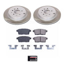 PowerStop Semi-Coated Rotor and Low-Dust Ceramic Brake Pad Kit