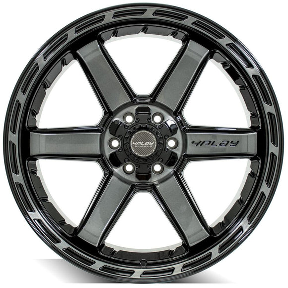 4Play Gen3 4P63 22x10 Black Brushed Face Tinted Wheel 6x135 ET-18 CB106.1