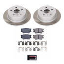 PowerStop Semi-Coated Rotor and Low-Dust Ceramic Brake Pad Kit