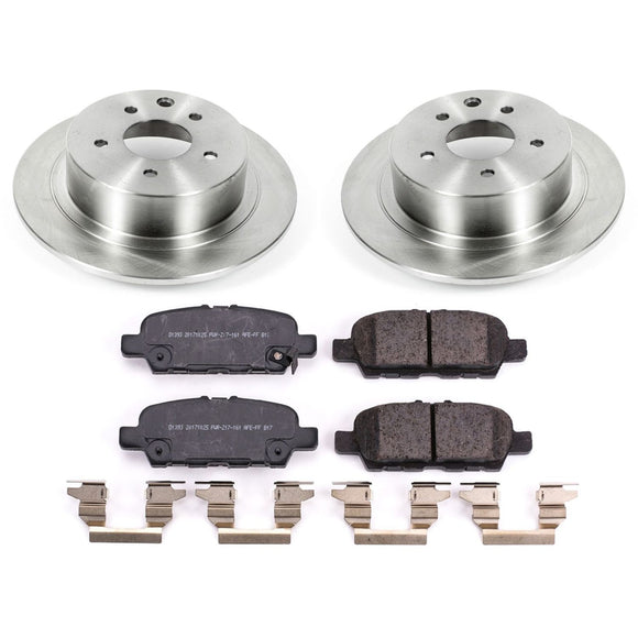 PowerStop OE Stock Replacement Low-Dust Ceramic Brake Pad and Rotor Kit