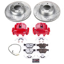 PowerStop Z26 Street Performance Ceramic Brake Pad, Drilled Slotted Rotor, and C