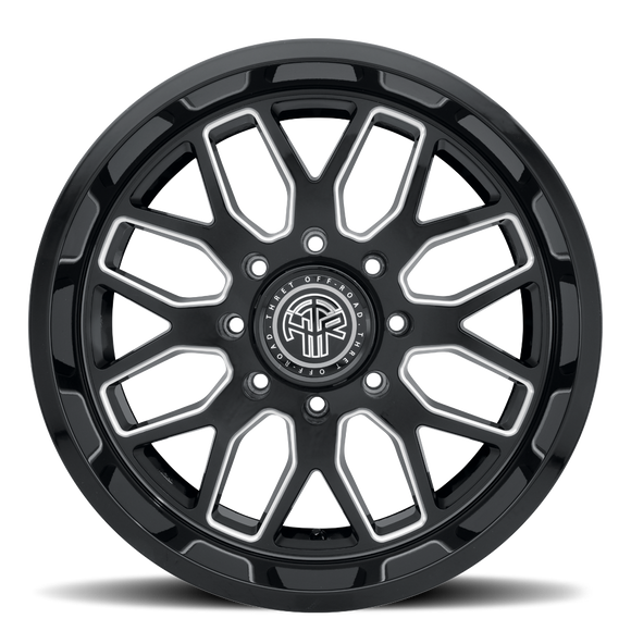 20x10 Thret Offroad Monarch-901 Gloss Black/Milled Wheel 8x170 ET-21 CB125.2