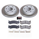 PowerStop Semi-Coated Rotor and Low-Dust Ceramic Brake Pad Kit