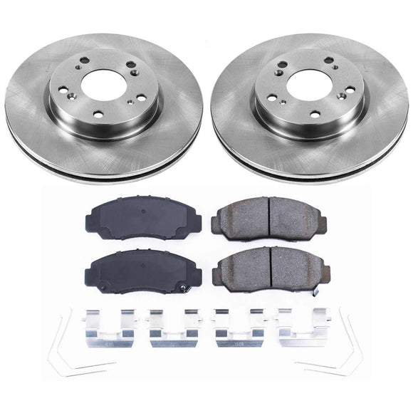 PowerStop OE Stock Replacement Low-Dust Ceramic Brake Pad and Rotor Kit