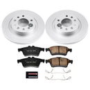 PowerStop Genuine Geomet Coated Rotor and Low-Dust Ceramic Brake Pad Kit
