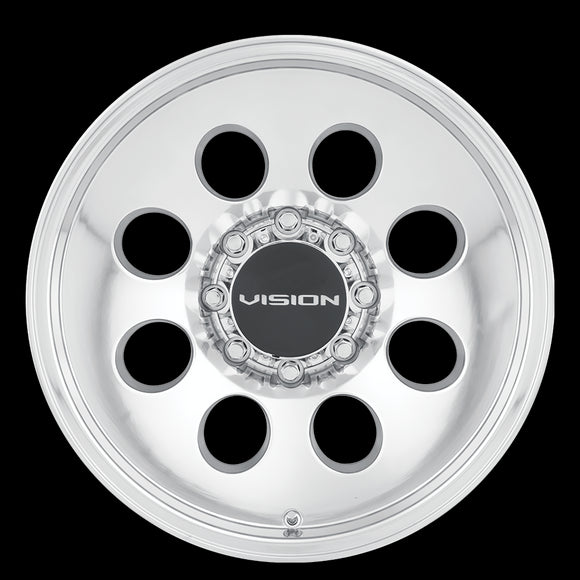 16X10 Vision Midway Polished 8x165.1 8x6.5 ET-25 Wheel Rim