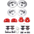 PowerStop Z23 Daily Driver Carbon-Fiber Ceramic Pads Drilled & Slotted Rotor & C