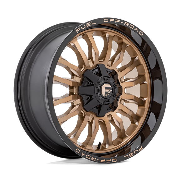 22x10 Fuel Off-Road D797 Arc Platinum Bronze with Black Lip 8x165.1 ET-18 Wheel