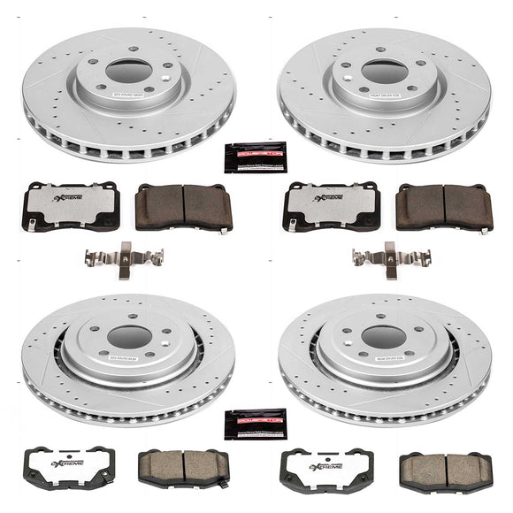 PowerStop Z26 Street Performance Ceramic Brake Pad and Drilled & Slotted Rotor K