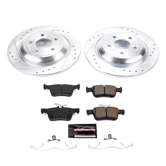 PowerStop Z23 Daily Driver Carbon-Fiber Ceramic Brake Pad and Drilled & Slotted
