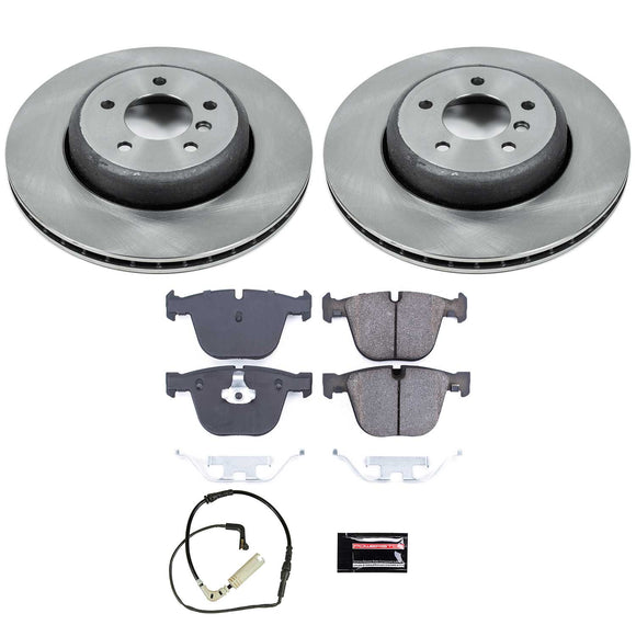 PowerStop OE Stock Replacement Low-Dust Ceramic Brake Pad and Rotor Kit