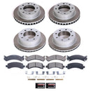 PowerStop Semi-Coated Rotor and Low-Dust Ceramic Brake Pad Kit