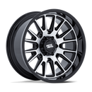 20x10 Moto Metal MO814 Tekton Gloss Black Machined Face 5x127 ET-18 Wheel