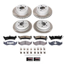 PowerStop Semi-Coated Rotor and Low-Dust Ceramic Brake Pad Kit