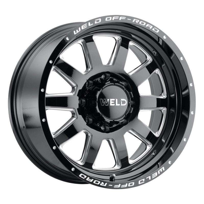 18x9 WELD Off-Road Stealth Black Mill 5x114.3 5x127 5x4.5 5x5 ET-12 Wheel