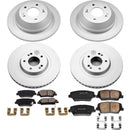 PowerStop Genuine Geomet Coated Rotor and Low-Dust Ceramic Brake Pad Kit
