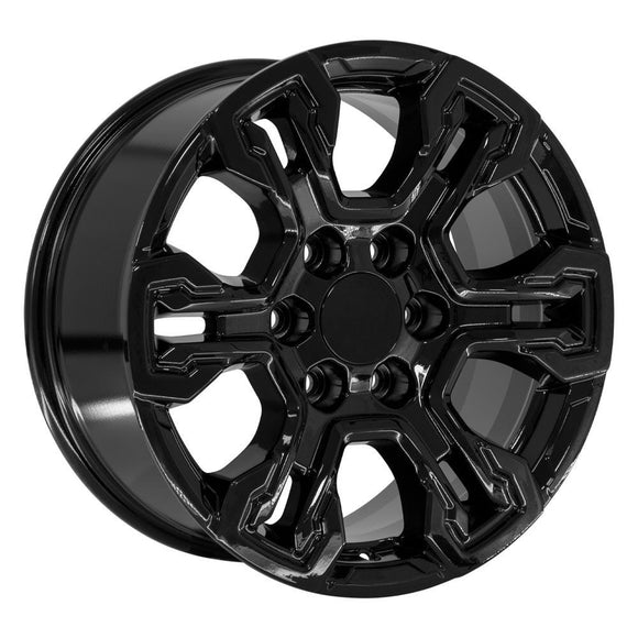 18" Replica CV65 fits Chevrolet Silverado 18 in. x 8.5 in. Gloss Black
