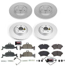 PowerStop Genuine Geomet Coated Rotor and Carbon-Fiber Ceramic Brake Pad Kit