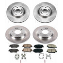 PowerStop OE Stock Replacement Low-Dust Ceramic Brake Pad and Rotor Kit