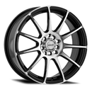 17x7 Maxxim Champ Black Machined 5x108 5x4.25 5x114.3 5x4.5 ET40 Wheel Rim