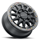 15x10 Raceline A14BG Alpha Black With Gunmetal Ring 4x156 ET10 Wheel