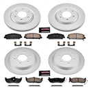 PowerStop Genuine Geomet Coated Rotor and Low-Dust Ceramic Brake Pad Kit