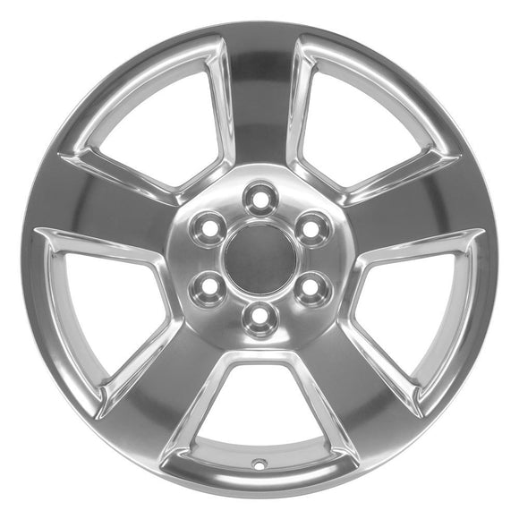 20" Replica Wheel CV76 Fits Chevrolet Tahoe Rim 20x9 Polished Wheel