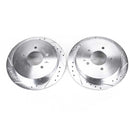 PowerStop Evolution Drilled Slotted Rotors Pair Rear For Ford Expedition