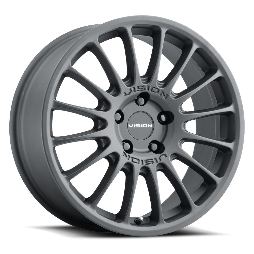 15x7 Vision 477 Monaco Satin Black 5x108 5x4.25 ET38 Wheel Rim