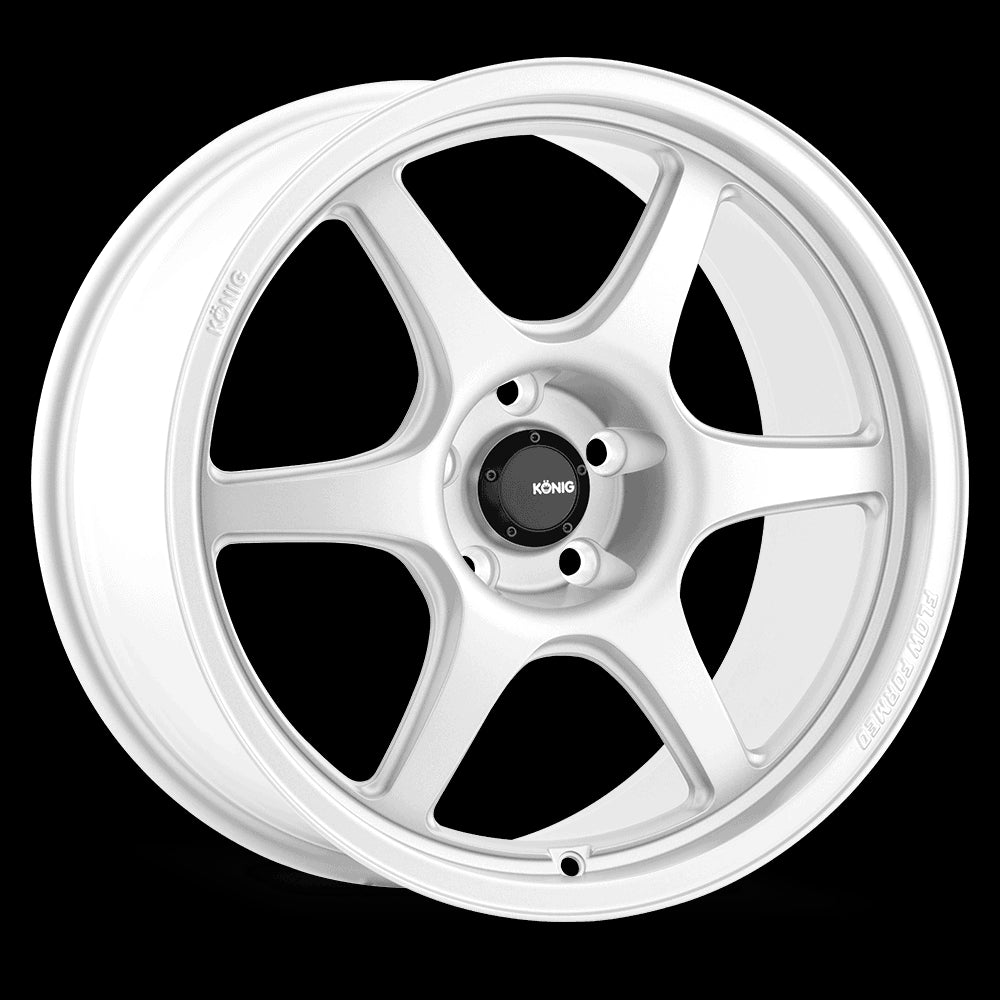 18x9.5 Konig Hexaform Gloss White 5x114.3 5x4.5 ET25 Wheel Rim