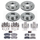 PowerStop OE Stock Replacement Low-Dust Ceramic Brake Pad, Rotor and Caliper Kit