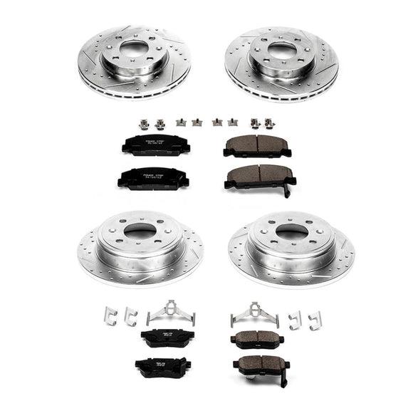 PowerStop Z23 Daily Driver Carbon-Fiber Ceramic Brake Pad and Drilled & Slotted