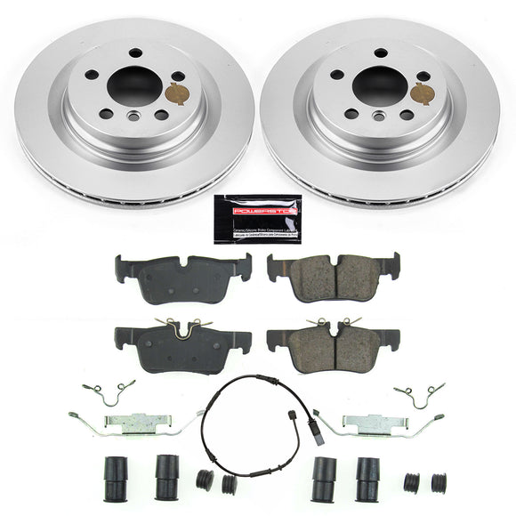 PowerStop Genuine Geomet Coated Rotor and Carbon-Fiber Ceramic Brake Pad Kit