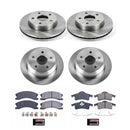 PowerStop OE Stock Replacement Low-Dust Ceramic Brake Pad and Rotor Kit
