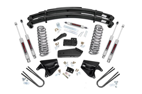 Rough Country 4" Lift Kit Rear Springs For Ford F-150 4WD 1980-1996