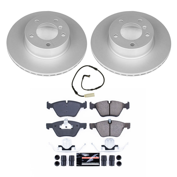 PowerStop Genuine Geomet Coated Rotor and Carbon-Fiber Ceramic Brake Pad Kit
