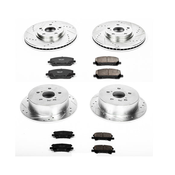 PowerStop Z23 Daily Driver Carbon-Fiber Ceramic Brake Pad and Drilled & Slotted