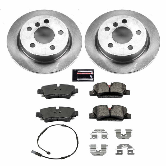 PowerStop OE Stock Replacement Low-Dust Ceramic Brake Pad and Rotor Kit