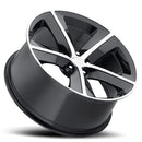 20x9 Replica Dodge Challenger Gloss Black Mach Face 5x115 ET20 wheel/rim-2