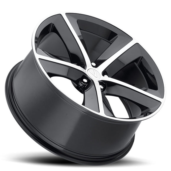 20x9 Replica Dodge Challenger Gloss Black Mach Face 5x115 ET20 wheel/rim